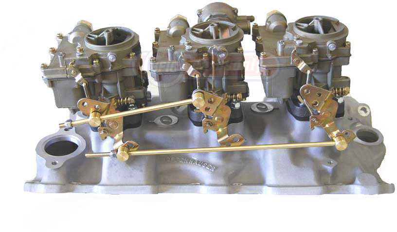 tripower set dual Rochester carburetor with offenhouser manifold